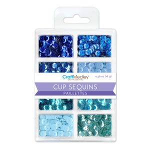 Set de Lentejuelas Azules