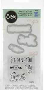 Sizzix - Framelits con sellos - Sending you love