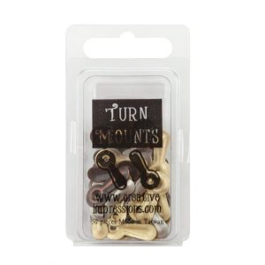 Metal Turn Mounts 50/Pkg Metalicos