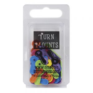 Metal Turn Mounts 50/Pkg Colores Vivos