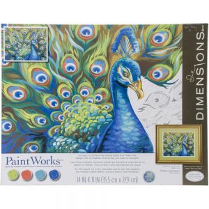 Paint Works Paint by Numbers Wild Feathers