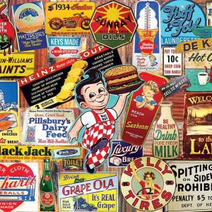 White Mountain Puzzle 1000 PC Vintage Signs