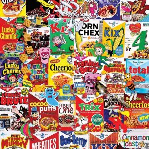 White Mountain Puzzle 1000 PC Cereal Boxes