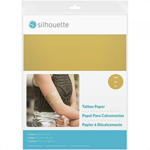 Silhouette Tattoo Paper Gold