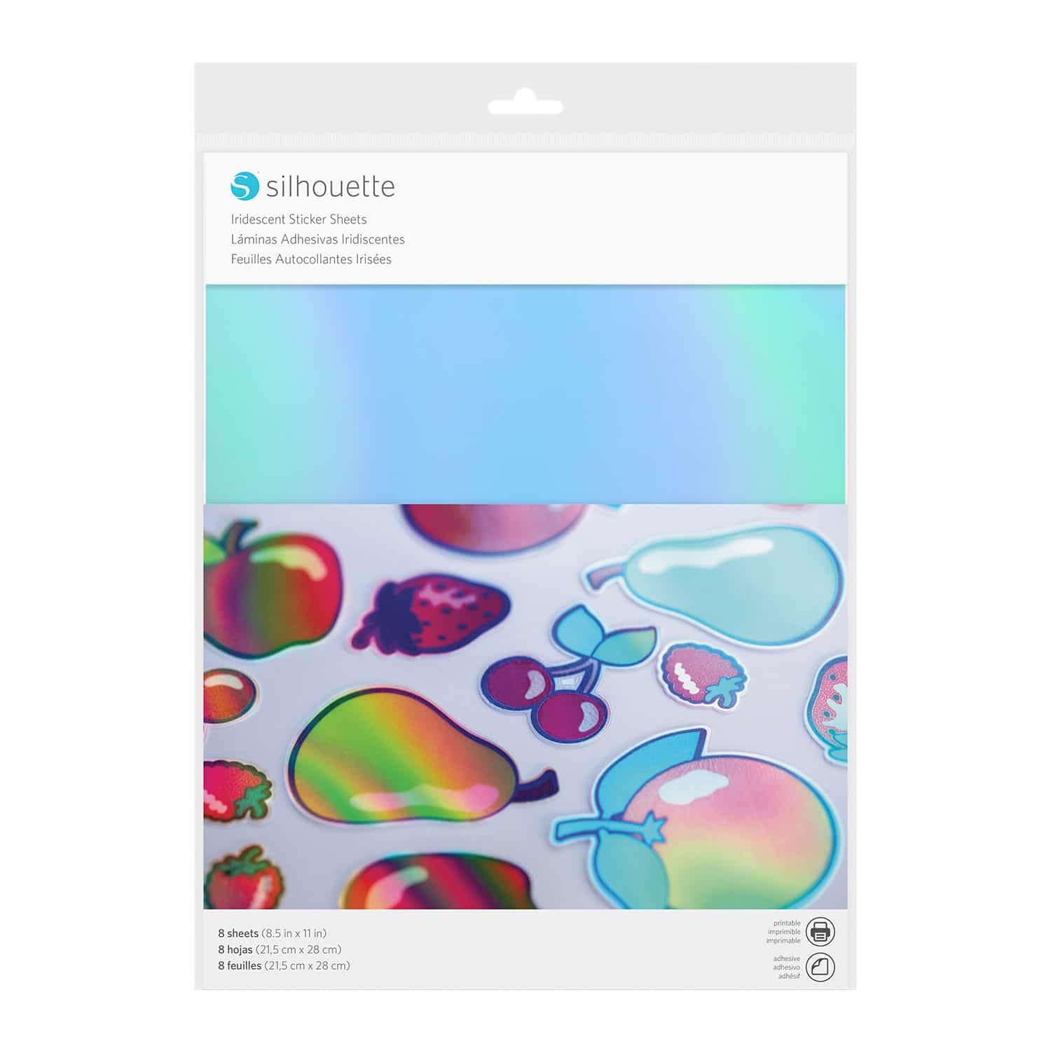 Silhouette Iridescent Sticker Sheets