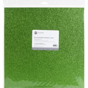 Cartulina Escarchada ET Verde 10 hojas 12"x12"