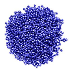 Mini Bolitas de Foam con Escarcha Azul Royal