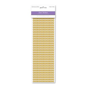 Rhinestones Gold 6mm