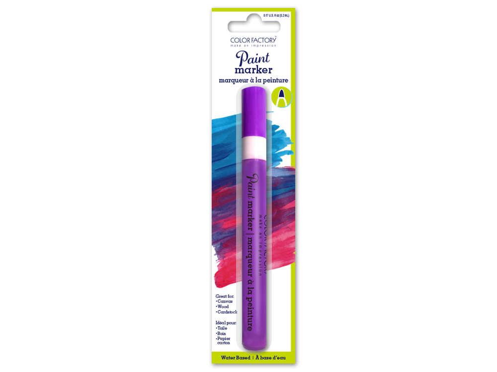 Marcador de Pintura Color Factory Morado