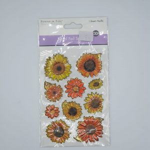 Forever in Time Floral Foil Sticker
