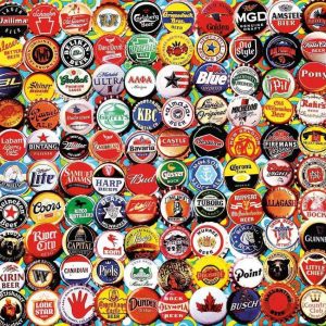 White Mountain Puzzle 550pc Beer Caps