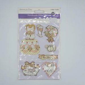 Forever in Time Handmade Glitter Stickers