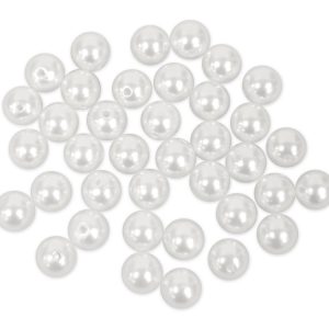 Craft Medley Pearl Beads White