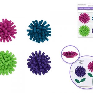 Forever in Time Floral Felt Embellishments Glam