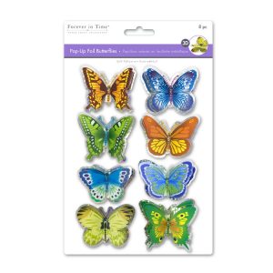 Forever in Time Pop Up Butterflies Multi-Color