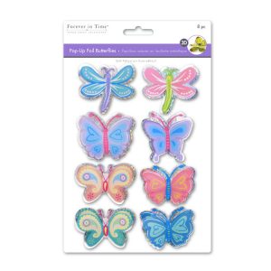 Forever in Time Pop Up Butterflies Pastel Mix