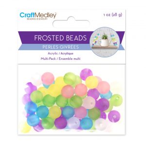Cuentas Frosted Colores Surtidos 10mm