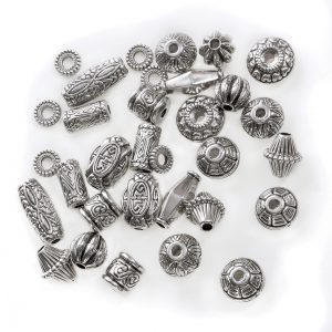 Darice Jewelry Designer Silver Plated Beads