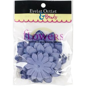 Eyelet Outlet & Brads Flowers Purple