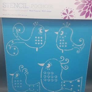 Craft Decor - Stencil - Birdie