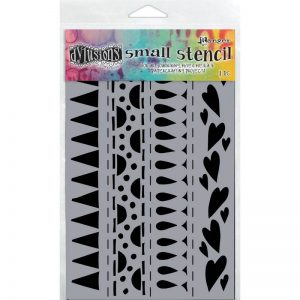 Ranger - Dylusions - Stencil - Heart Border Small
