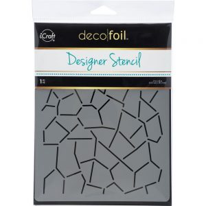 DecoFoil - Designer Stencil - Crackle