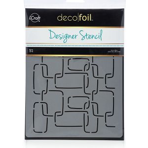 DecoFoil - Designer Stencil - Modern Links