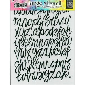 Ranger - Dylusions - Stencil - Modern Script Large