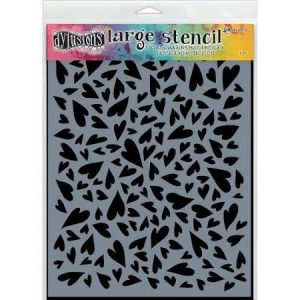 Ranger - Dylusions - Stencil - Hearts Large