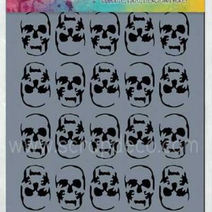 Ranger - Dylusions - Stencil - Skulls Small