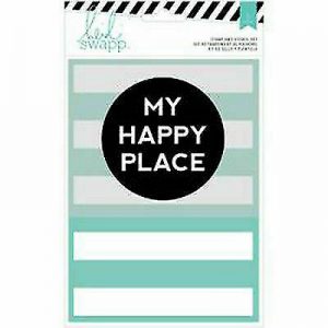 Heidi Swapp - Stamp & Stencil Set - My Happy Place