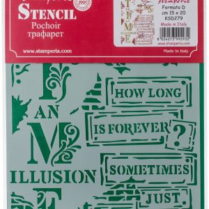 Stamperia - Stencil - Time is an Ilusion