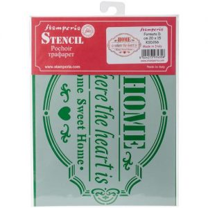 Stamperia - Stencil - Home