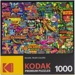 Rompecabezas Neon Retro Signs 1000pz Kodak