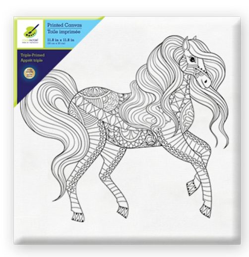 Color Factory Art Therapy Canvas Unicornio