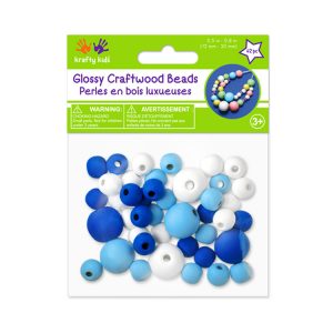 Cuentas de Madera Blue Medley