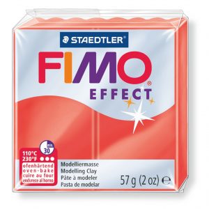 Arcilla Polimérica FIMO Rojo Traslucido