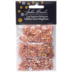 Set de Lentejuelas Holográficas Tres Tamaños Peach