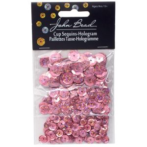 Set de Lentejuelas Holográficas Tres Tamaños Retro Pink