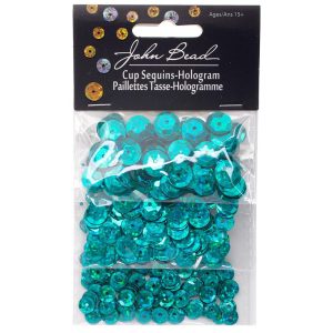 Set de Lentejuelas Holográficas Tres Tamaños Teal