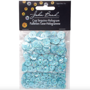 Set de Lentejuelas Holográficas Tres Tamaños Sky Blue