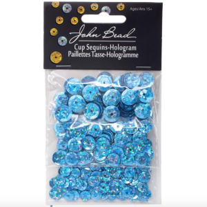 Set de Lentejuelas Holográficas Tres Tamaños Aqua