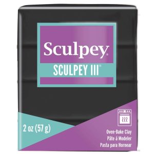 Arcilla Polimérica SCULPEY III Negro