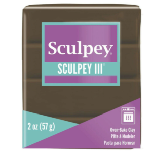 Arcilla Polimérica SCULPEY III Marrón Gamuza