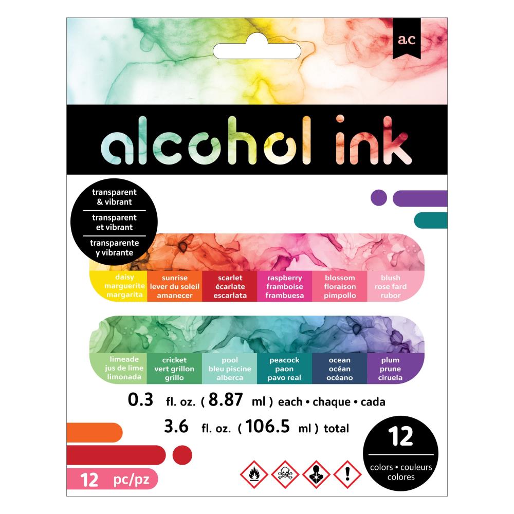 Tintas de Alcohol American Crafts 12 unidades