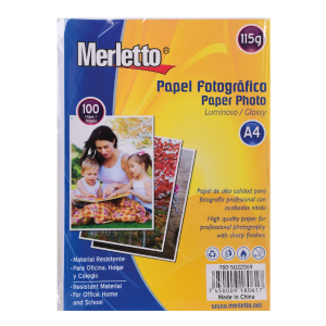 Papel Fotográfico Brillante 115g