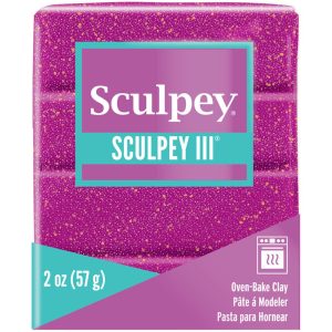Arcilla Polimérica SCULPEY III Violet Glitter