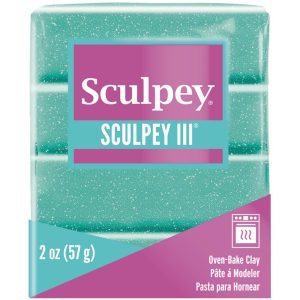 Arcilla Polimérica SCULPEY III Turquoise Glitter
