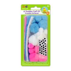 Set de Limpiapipas, Pompones y Ojitos Pastel