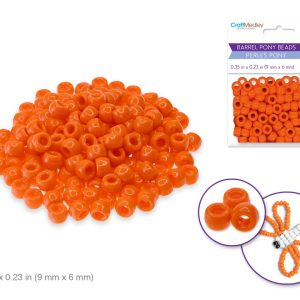 Cuentas tipo Pony Beads Orange